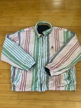 Vintage Tommy Hilfiger Men's Reversible Iconic Ivy Jacket XL
